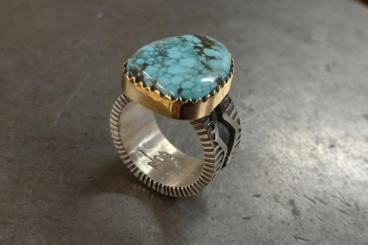 Alvin Yellowhorse Native American Navajo Jewelry Ring